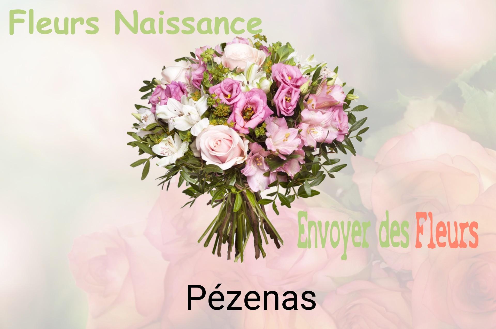 Bouquet de fleurs de naissance livré à Pézenas